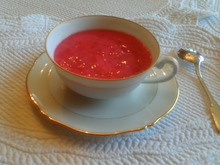 Sorbet framboisé pour filles pressées