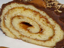 Bûche aux fèves chocolat et Tonka