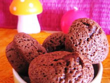 Mini moelleux au chocolat et à la purée d'amandes