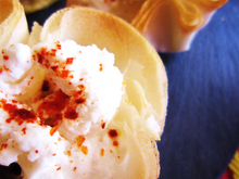 Petites corolles de chèvre et magret fumé