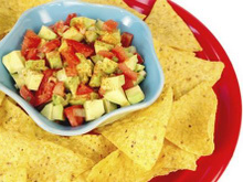 Le tartare de tomates et d'avocat