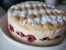 Entremet macaron framboise