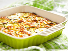 Gratin de courgettes façon flan