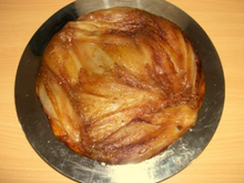 Tatin aux endives, miel et comté