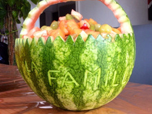 Salade de fruits en pastèque