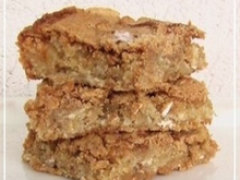 Carrés crousti-fondants à la pomme