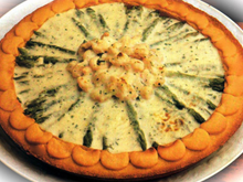 Tarte d'asperges aux crevettes