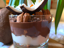 Verrine chocolat-noix de coco