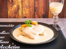 Poulet à la crème et au champagne