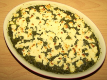 Gratin d'épinards à la féta