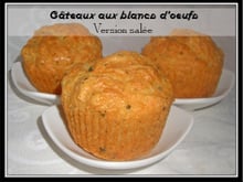 Gâteaux salés aux blancs d'œufs