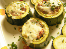 Courgettes farcies au reblochon
