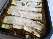 Moussaka de courgettes au chèvre