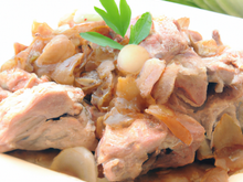 Fricassée d'échine de porc d'Argenteuil