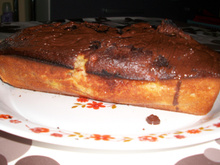 Marbré au chocolat et à la banane