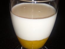 Panna cotta et sa compotée de mangue