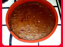 Fondant au chocolat et aux groseilles