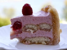 Charlotte aux fraises et framboises