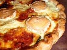 Quiche courgette, chèvre et chorizo