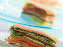 Mille-Feuilles de saumon fumé