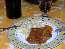 Côtes de porc "charcutière"