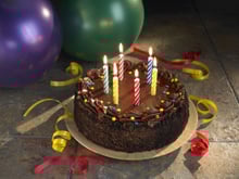 Gâteau d'anniversaire chocolat très simple