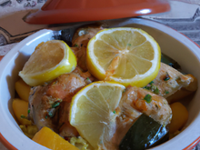 Tajine de poulet aux citrons maison