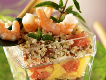 Taboulé de quinoa gourmand infusé à la menthe