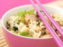 Soupe de riz au poulet (Thaï)