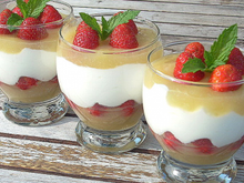 Verrine pommes fraises
