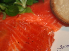 Gravlax de saumon