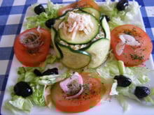 Surimi enrobé de courgettes maison