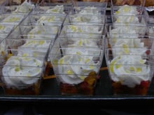 Verrine de poivrons/boursin