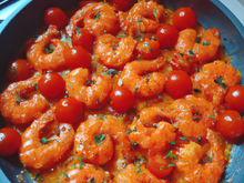 Tomates aux crevettes