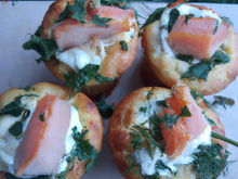 Muffins saumon fumé et féta