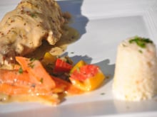 Gibelotte de lapin aux deux moutardes