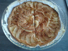 Tarte spéculoos et pommes à la cannelle