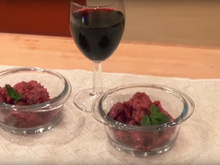 Granité au vin rouge