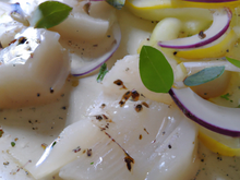 Carpaccio de haddock