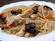 Vermicelle de soja sauté au poulet