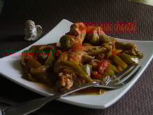 Lapin aux poivrons maison