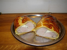 Filet mignon de cochon en croûte au tartare