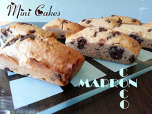 Mini cakes gourmands marrons coco