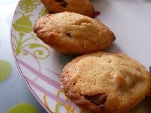 Les madeleines de Christophe Felder, au peanut butter et fourrage Nutella