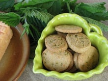 Sablés au Maroilles et aux orties