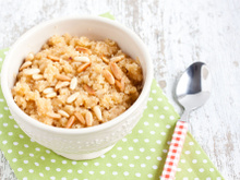 Semoule sucrée au lait