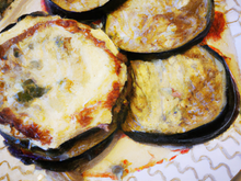 Tian d'aubergines au fromage de brebis