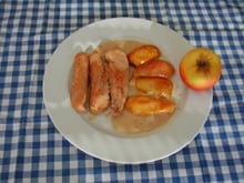 Poulet au cidre et aux pommes