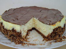 Cheese-cake aux petits Lu et glaçage Nutella