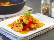 Crevettes sautées à la thaï